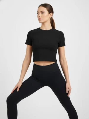 Sinsay - Sportowy top w prążki - czarny