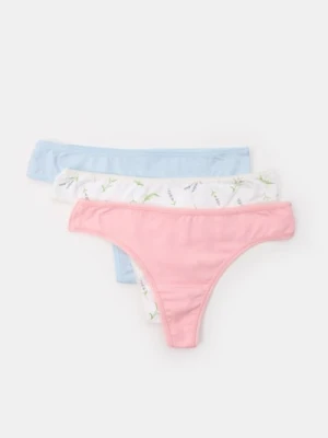 Zdjęcie produktu Sinsay - Stringi 3 pack - wielobarwny