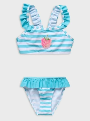 Sinsay - Strój kąpielowy dwuczęściowy z falbankami - wielobarwny