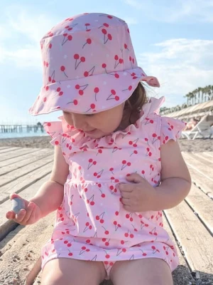 Sinsay - Strój kąpielowy z kapeluszem - różowy