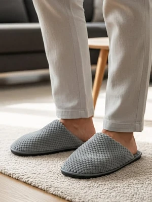 Sinsay - Strukturalne kapcie przed kostkę - szary