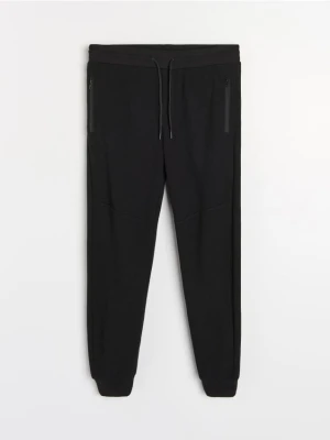 Sinsay - Strukturalne spodnie regular fit - czarny