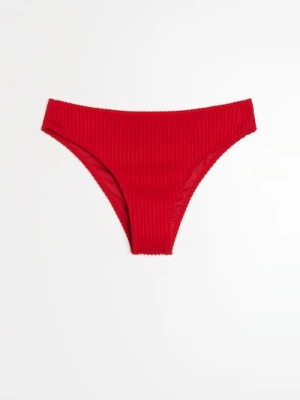 Sinsay - Strukturalny dół od bikini - czerwony