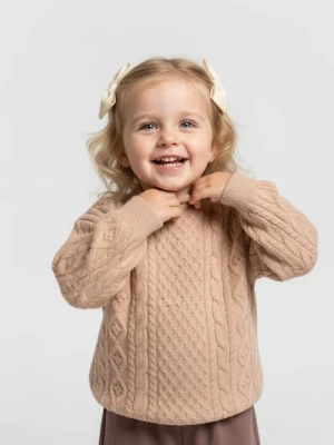 Sinsay - Strukturalny sweter - różowy