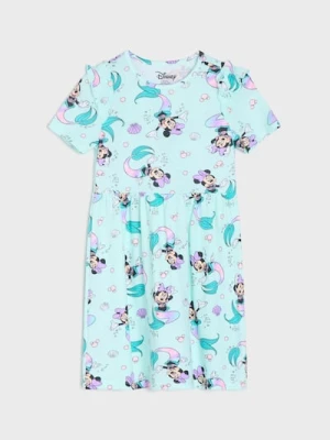 Sinsay - Sukienka babydoll Minnie Mouse - błękitny