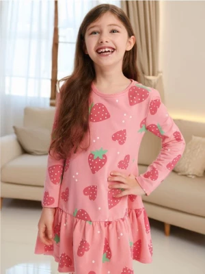Sinsay - Sukienka babydoll - różowy