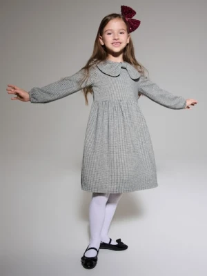 Sinsay - Sukienka babydoll w kratę - wielobarwny