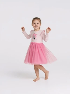 Sinsay - Sukienka babydoll z nadrukiem Disney Zwierzogród - różowy