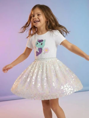 Sinsay - Sukienka babydoll z połyskującymi cekinami Gabby's Dollhouse - wielobarwny