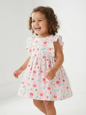 Sinsay - Sukienka babydoll ze wzorem Peppa Pig - biały