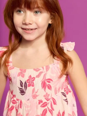 Sinsay - Sukienka babydoll ze wzorem - wielobarwny