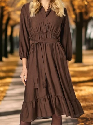 Sinsay - Sukienka - brązowy