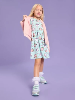 Sinsay - Sukienka dresowa Gabby's Dollhouse - zielony