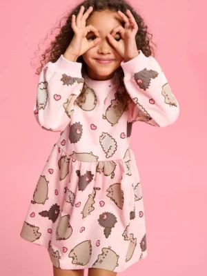 Sinsay - Sukienka dresowa Pusheen the cat - różowy