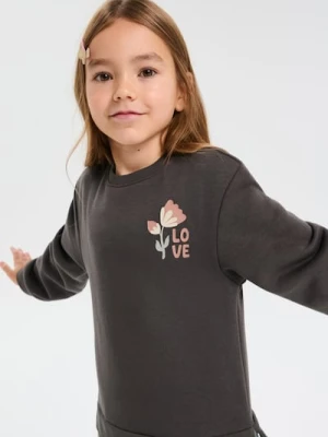 Sinsay - Sukienka dresowa z ozdobnymi cekinami - wielobarwny