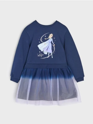 Sinsay - Sukienka dresowa z tiulem Frozen - wielobarwny