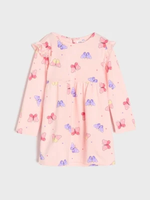 Sinsay - Sukienka dresowa ze wzorem - różowy