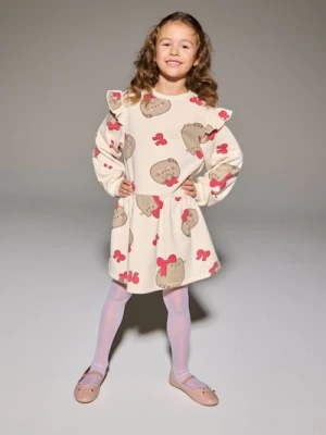 Sinsay - Sukienka dresowa ze wzorkiem Pusheen The Cat - różowy