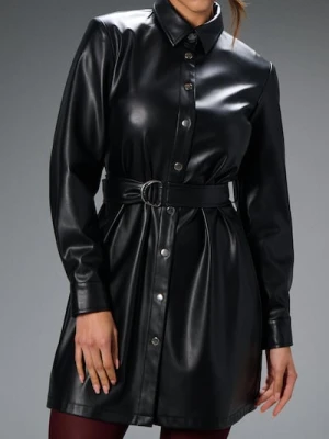 Sinsay - Sukienka koszulowa - czarny