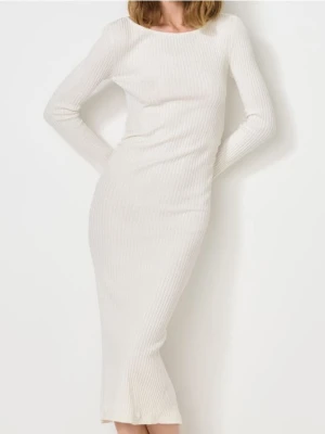 Sinsay - Sukienka maxi - kremowy