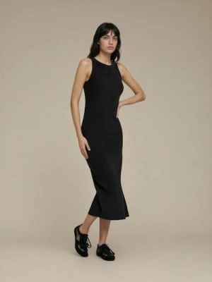 Sinsay - Sukienka maxi na ramiączkach - czarny