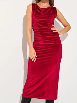 Sinsay - Sukienka maxi syrenka - czerwony