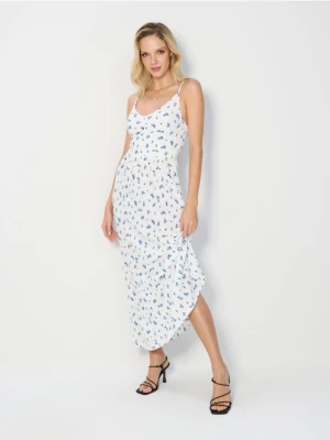 Sinsay - Sukienka maxi w kwiaty - wielobarwny