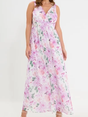 Sinsay - Sukienka maxi w kwiaty - wielobarwny