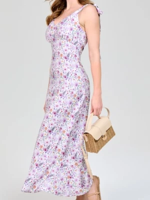 Sinsay - Sukienka maxi w kwiaty z wiskozą - wielobarwny