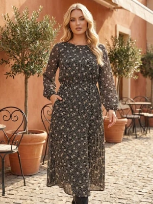Sinsay - Sukienka maxi - wielobarwny