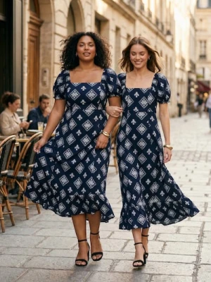 Sinsay - Sukienka maxi z falbanką - wielobarwny