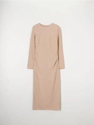 Sinsay - Sukienka midi - beżowy