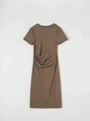 Sinsay - Sukienka midi - brązowy