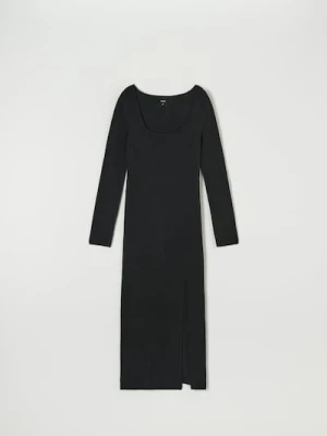 Sinsay - Sukienka midi - czarny