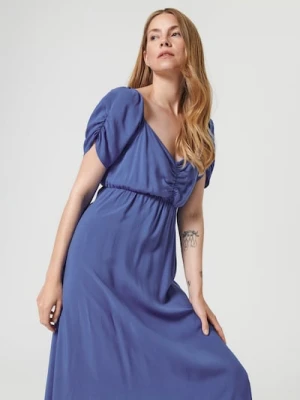 Sinsay - Sukienka midi - niebieski