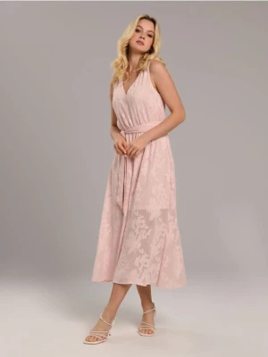 Sinsay - Sukienka midi - różowy