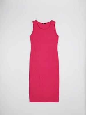 Sinsay - Sukienka midi - różowy