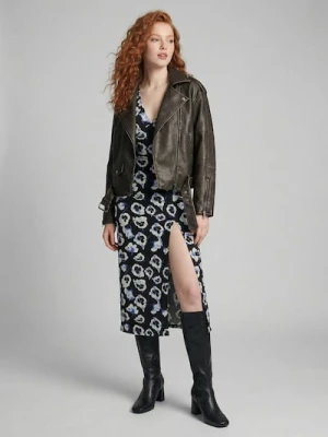 Sinsay - Sukienka midi w kwiaty - wielobarwny