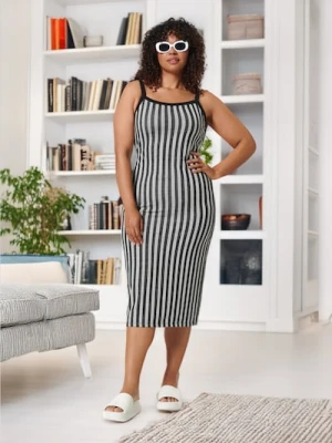 Sinsay - Sukienka midi - wielobarwny