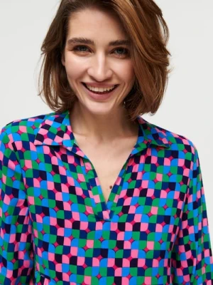 Sinsay - Sukienka mini babydoll - czarny