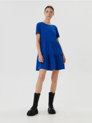 Sinsay - Sukienka mini babydoll - niebieski