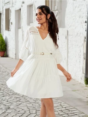 Sinsay - Sukienka mini - biały