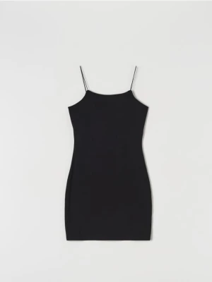 Sinsay - Sukienka mini na ramiączkach - czarny