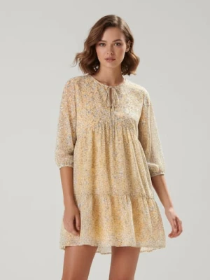 Sinsay - Sukienka mini w kwiaty - wielobarwny