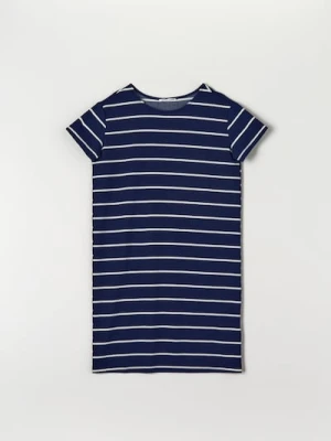 Sinsay - Sukienka mini w paski - granatowy