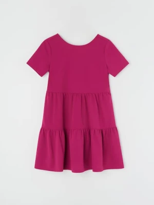 Sinsay - Sukienka mini z dekoltem na plechach - różowy