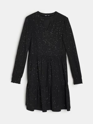 Sinsay - Sukienka mini z efektem stopniowania - czarny