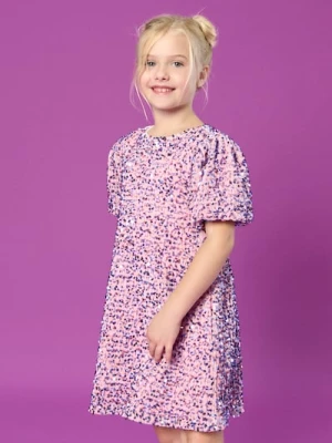 Zdjęcie produktu Sinsay - Sukienka mini z połyskującymi cekinami - wielobarwny