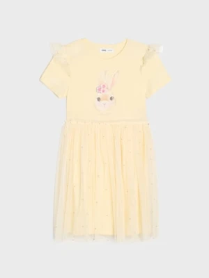 Sinsay - Sukienka mini z tiulowym dołem - wielobarwny