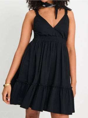 Sinsay - Sukienka mini z wiskozą - czarny